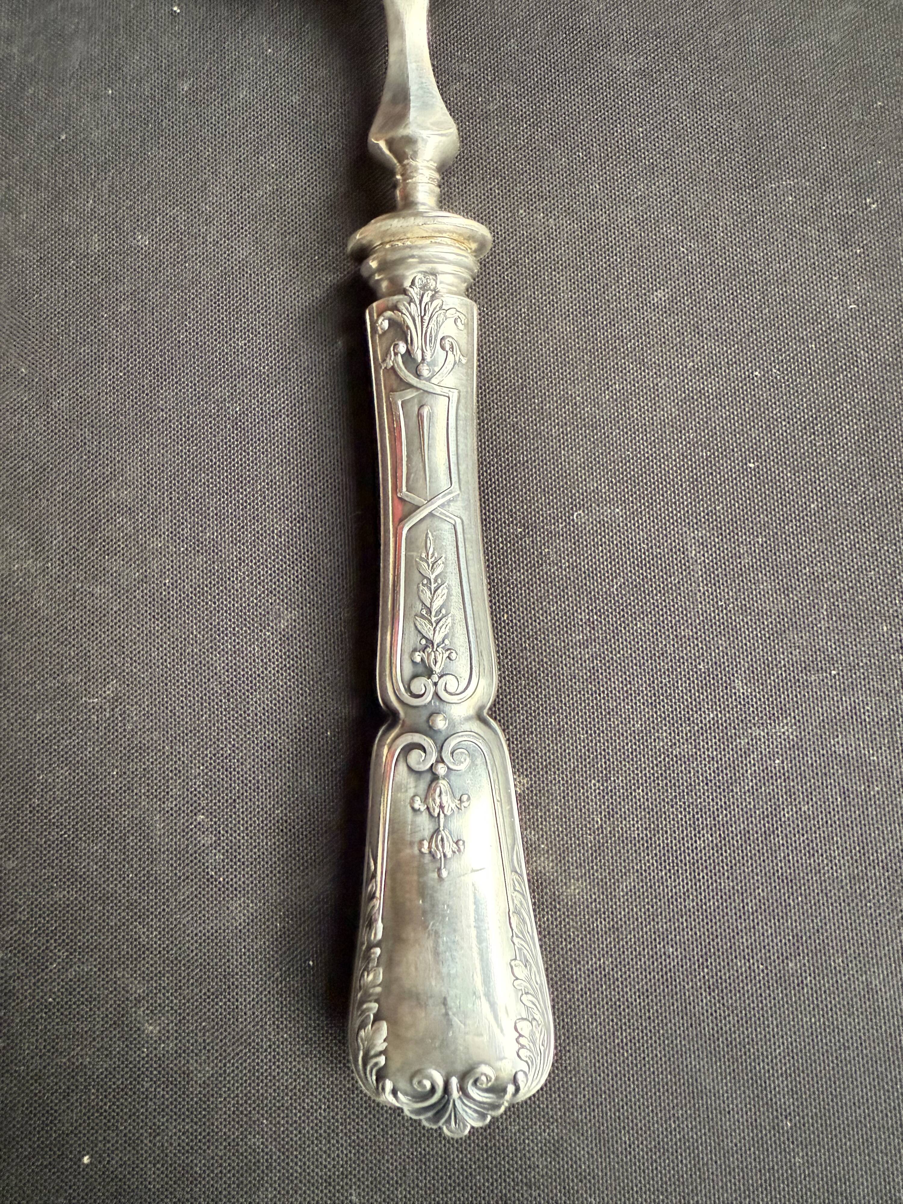 Fish serving cutlery – Silver – Société du Louvre