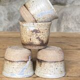 Handmade stoneware coffee set