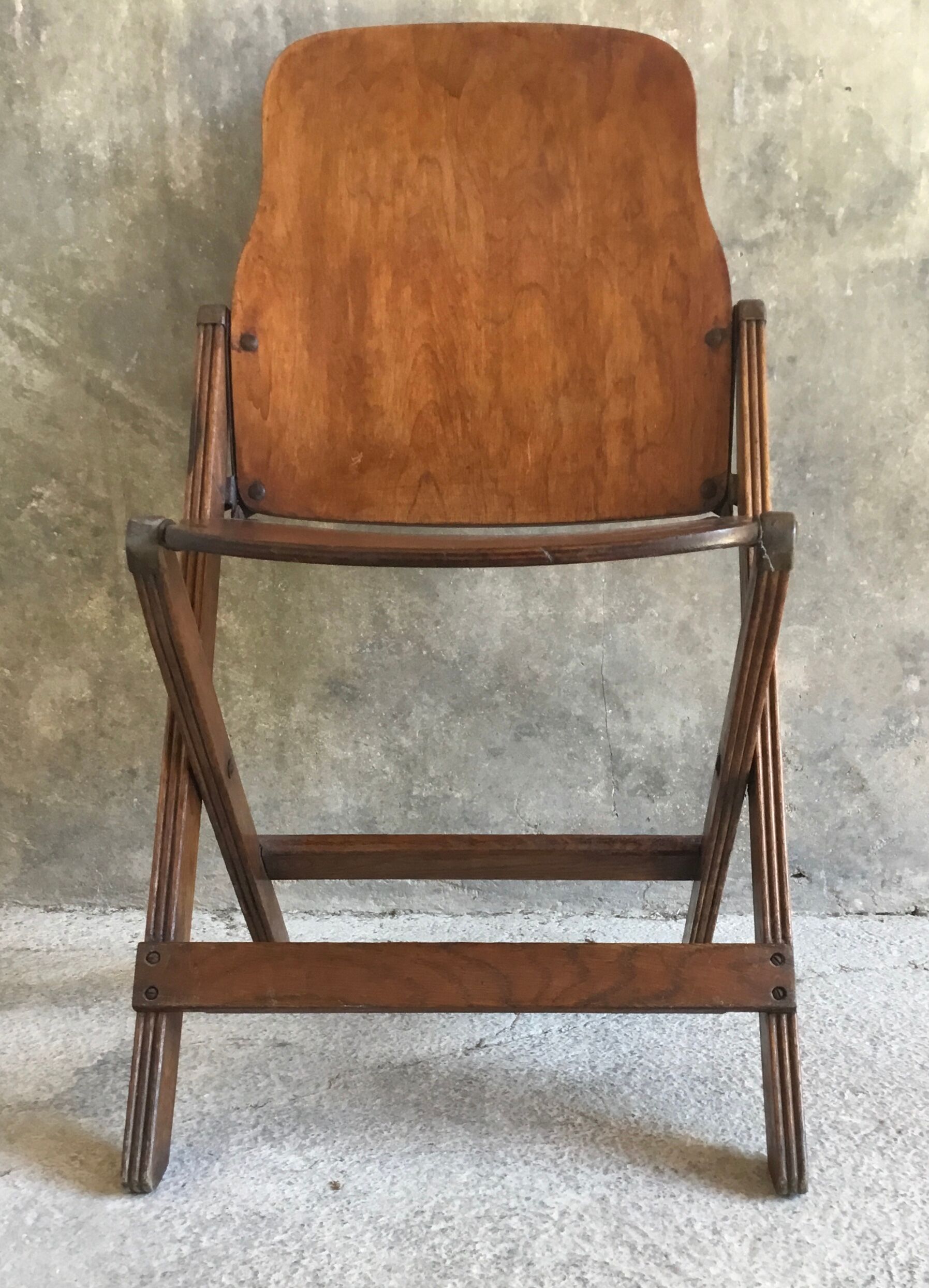 Pair of folding US chairs 2nd World War American Seating co Grand Rapids - 1940