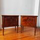 Paire de tables de chevet Italienne vintage 1950