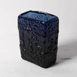 Cobalt Blue Mid-Century Glass Vase by Göte Augustsson, Ruda Glasbruk, 1970s