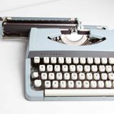 Sky Blue Brother Typewriter from 1980