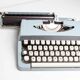 Sky Blue Brother Typewriter from 1980
