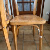 Set of 5 Baumann wooden chairs