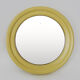 Vintage beige round mirror, Cattaneo Italy Year 70