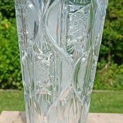 Cut glass vase in Art Deco style