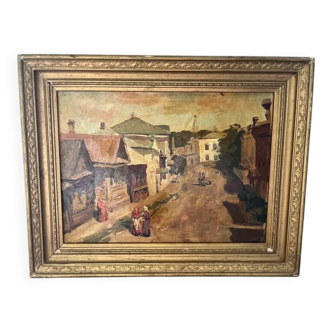 Russian school - oil on cardboard