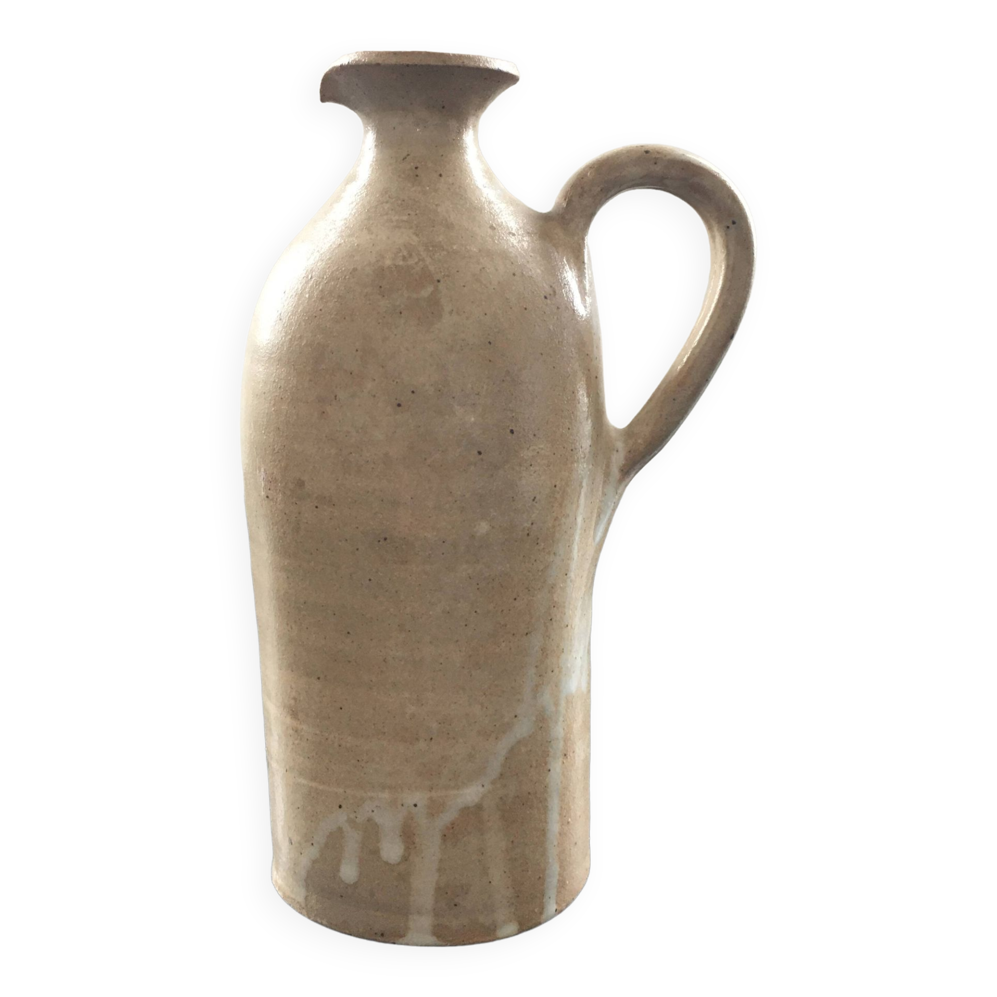 Beige stoneware bottle