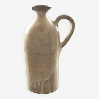 Beige stoneware bottle