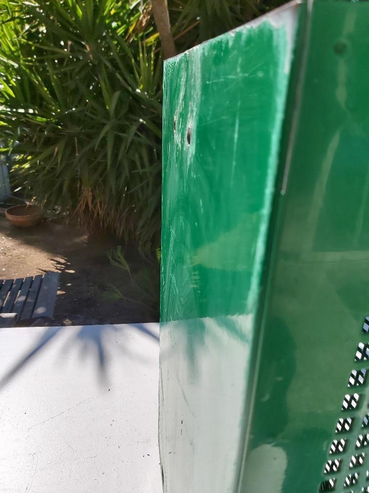 Public metal garden bin