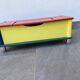 Banc-coffre années 80 Pierre Sala crayons
