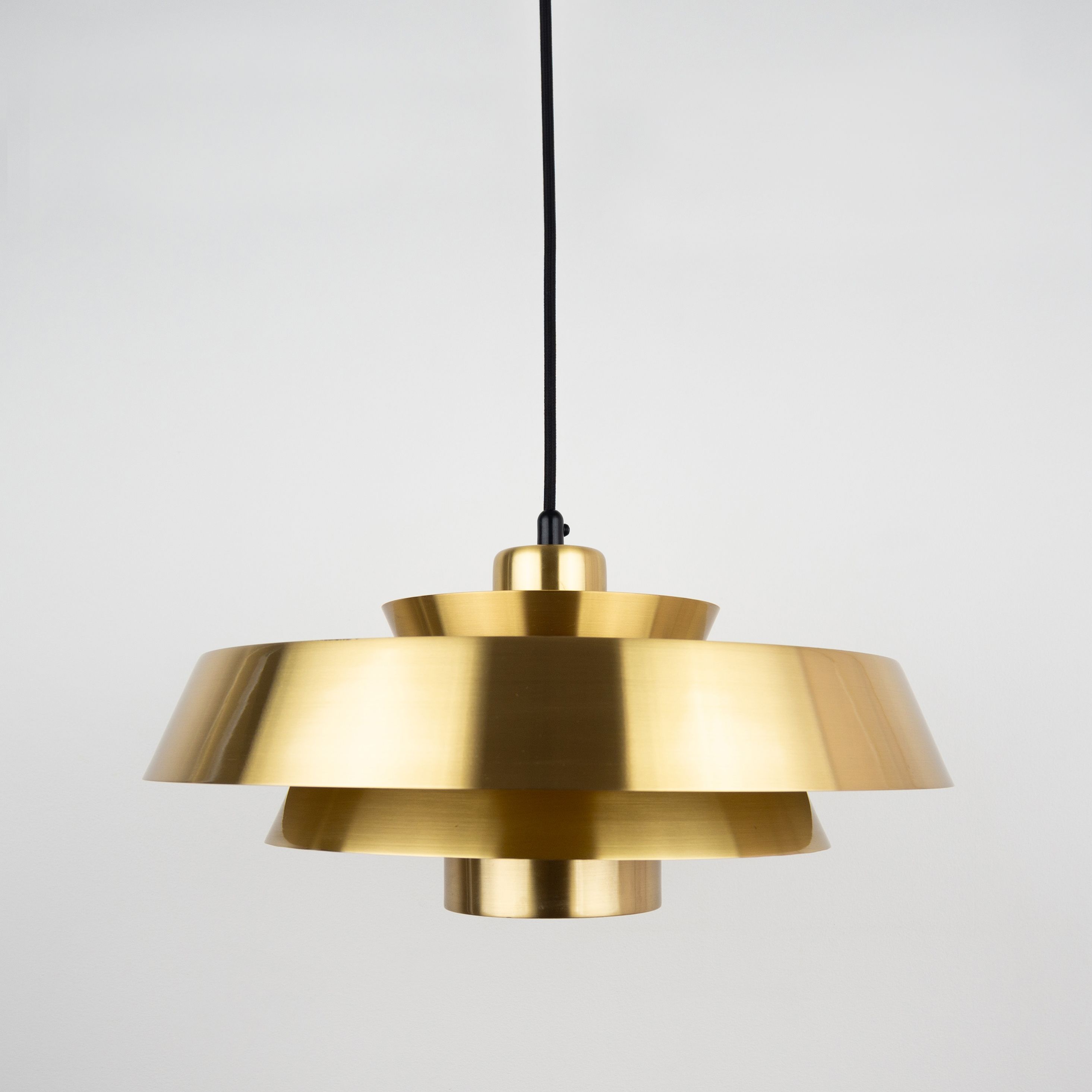 Pair of vintage pendants Nova by Jo Hammerborg, Fog og Mørup, Denmark, 1963