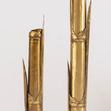 Pair of lampposts "Canna di Bambù" created by G&C studio and Disegno Rome, Italy, 1970