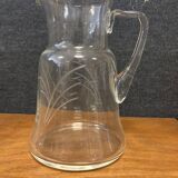 Service de verres à pieds en verre gravé