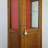library - Louis XVI style display cabinet, in marquetry / second half of the 20th century