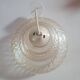 Vintage pendant lamp in glass chiseled crystal worked
