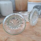 Salière et Poivrière en verre et métal