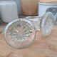 Glass and metal salt and pepper shakers