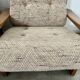Lot of 2 solid elm armchairs, Maison Regain design, 70s vintage