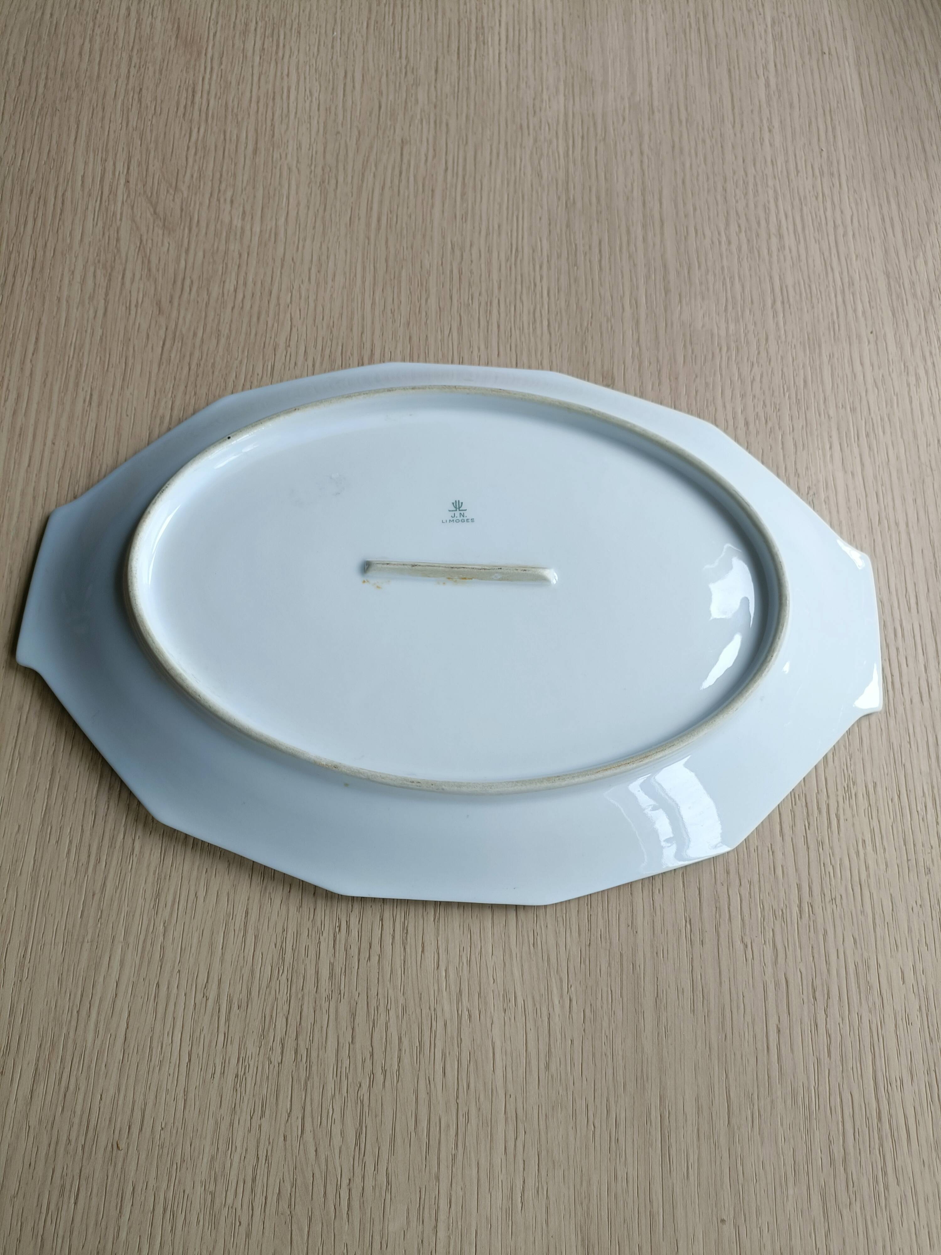 Vintage Limoges porcelain presentation dish