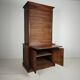 1930s Dutch Oak Roll-Top Notary Cabinet / Archive Cabinet