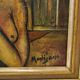 Nude painting, oil on canvas signed Montijano 60's