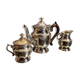Tea set coffee Louis XV silver metal coffee maker teapot sugar pot milk pot