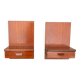 Pair of suspended teak bedside tables – 1960s Scandinavian design