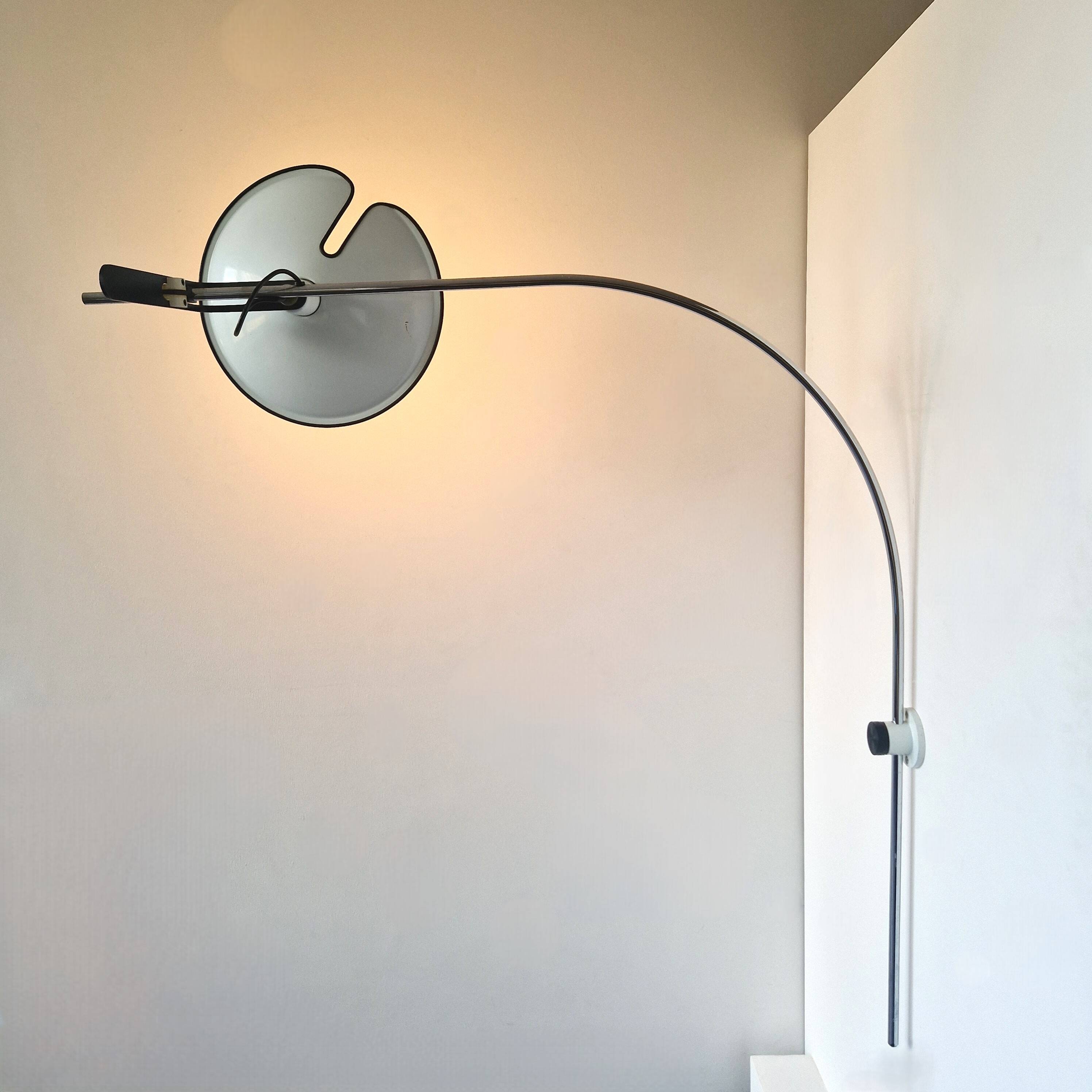 Rare adjustable wall lamp by Lella Montecroci & Marco De Carli for Arrelam, Italy 1970's