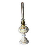 Moustiers earthenware decor kerosene lamp