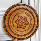 Assiettes décorative en bois vintage
