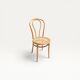 Curved wooden caned bistro chair ZPM