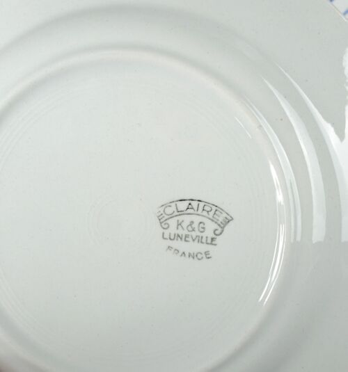 Lot of 4 K & G Luneville dessert plates