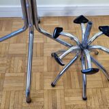 Vintage chrome metal coat rack, 1970s