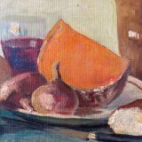 Oil on Isorel, still life