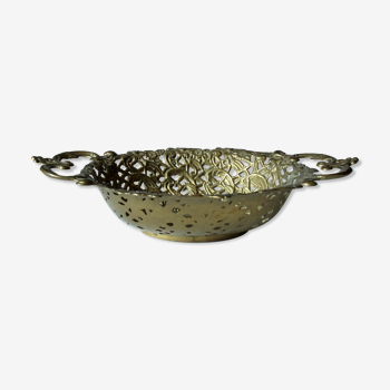 Handmade brass serving bowl