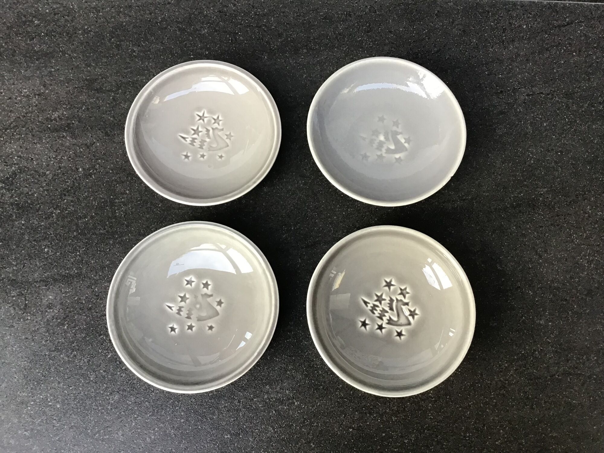 Set of 4 Gien cups for Concorde Air France