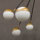 Italian brass chandelier with 8 light points