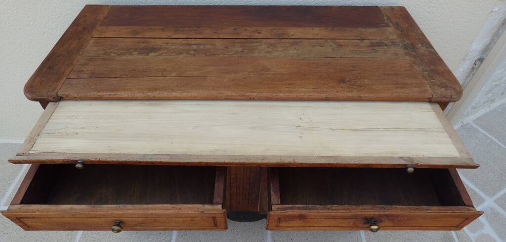 Antique sideboard from the end of the 19th century, 2 doors, 2 drawers, shelf in its patina