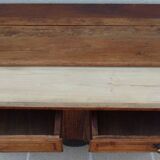 Antique sideboard from the end of the 19th century, 2 doors, 2 drawers, shelf in its patina