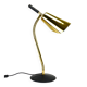 Rare desk and table lamp in brass and leather by Carl Aubock II #4280, Vienna, Austria.