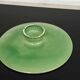 Vintage 50s-60s dish in green enamelled terracotta