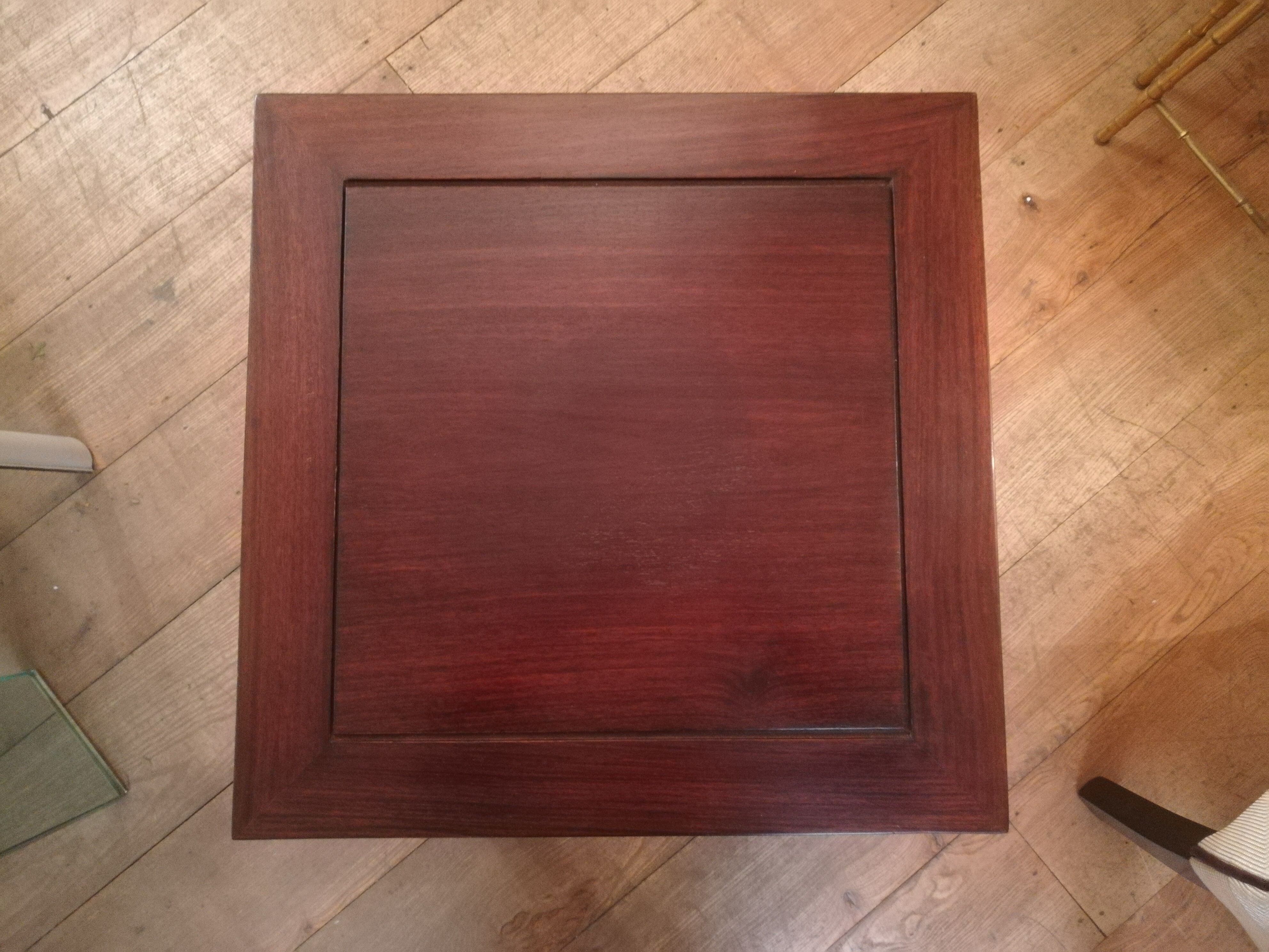 Chinese side table in exotic wood