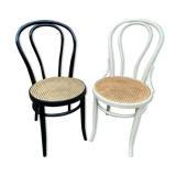 Pair of Viennese bistro chairs Bent wood