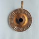 Ashtray and bronze candle holder with the 12 astrological signs of the zodiac
