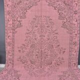 Pink Oushak Turkish Carpet sku 1129