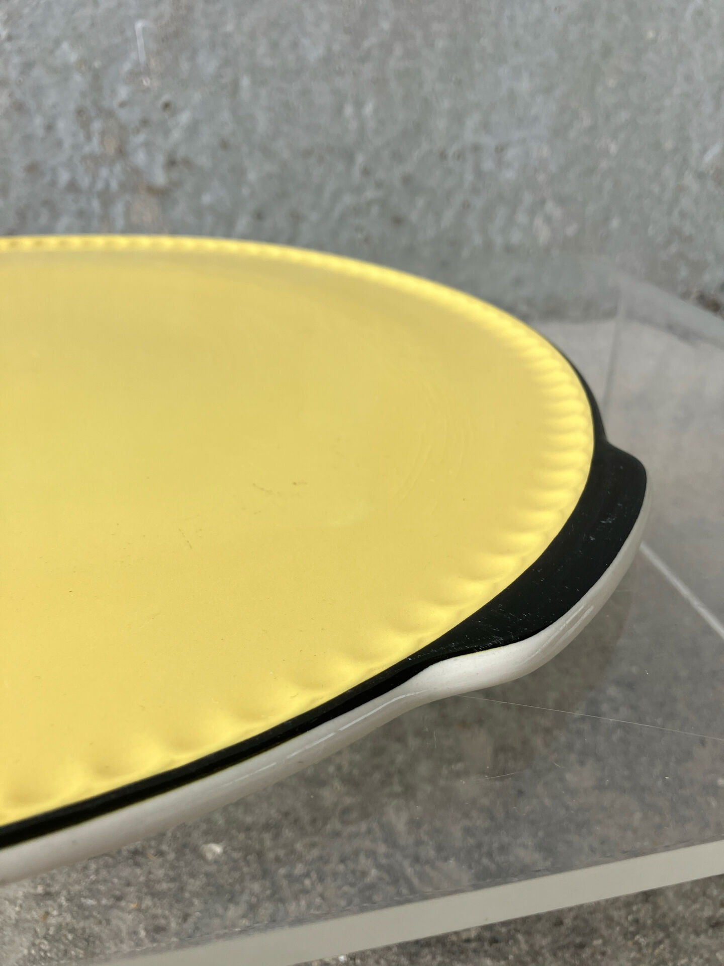 Serving dish Villeroy & Boch Yellow and black 1950s