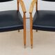 Fauteuils simili cuir scandinave