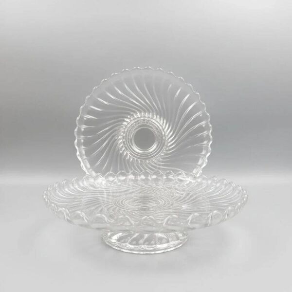 Baccarat, paire de compotiers, coupes à fruits modèle Bambou