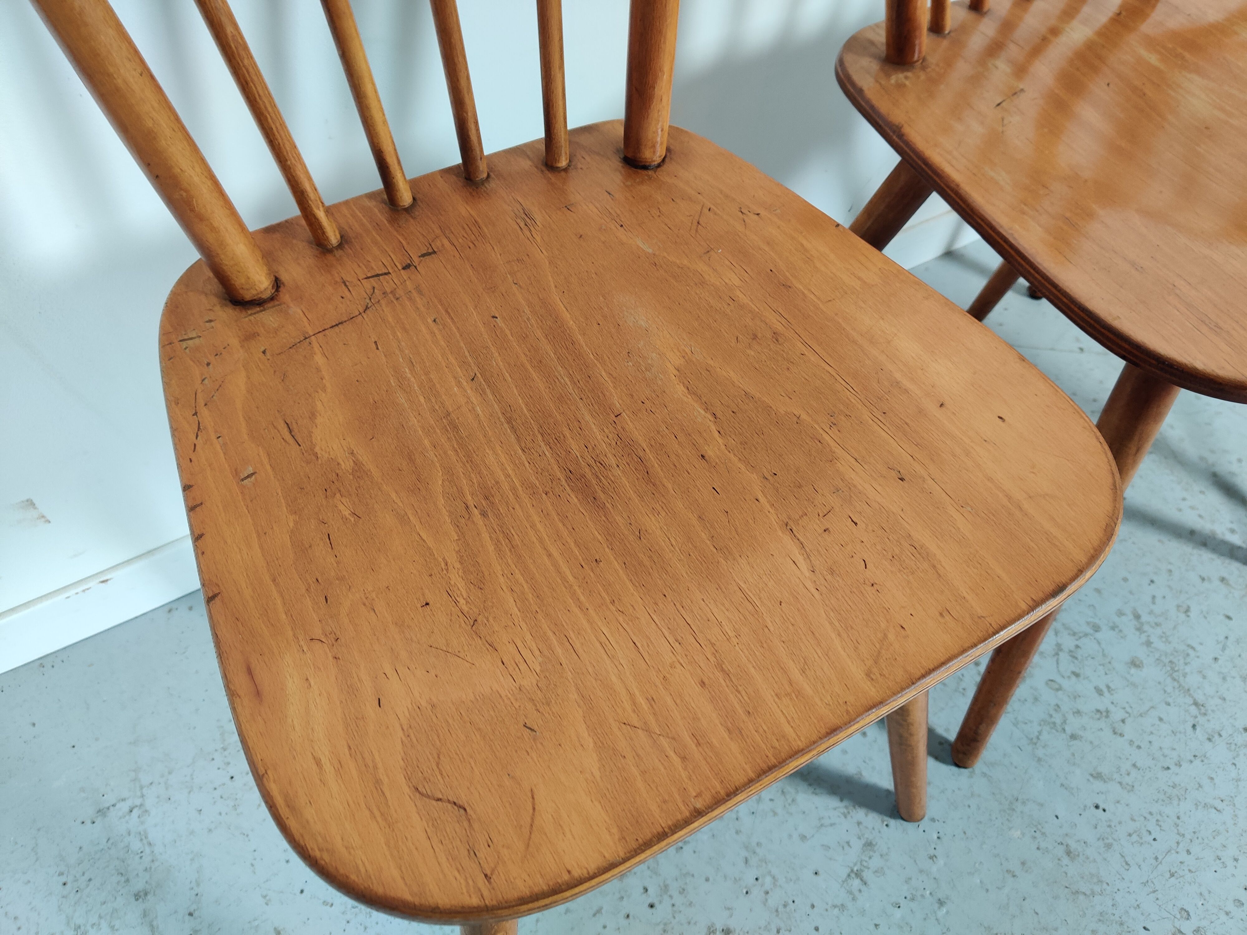 6 60s bistro bar chairs